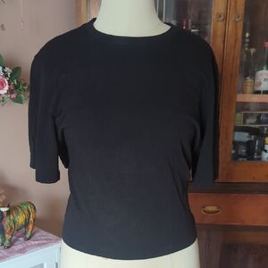 COS Black Fitted Short Sleeve Tee